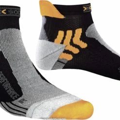 Vente flash 🌟 CHAUSSETTES Running Mixte X-SOCKS RUN PERFORMANCE NR/OR ❤️