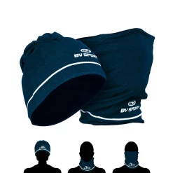 Vente flash ⭐ Course A Pied Adulte Bv Sport Bonnet-tour De Cou Hiver Bv Sport BLEU 😉