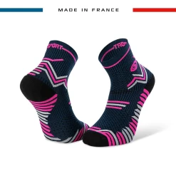 Meilleure vente 🔥 Fitness Adulte Bv Sport Chaussettes Bv Sport Trail Ultra BLEU 👍
