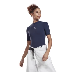 Meilleure vente ⭐ Course A Pied Reebok Survêtement Short Femme Reebok Les Mills® Sleeve Body BLEU 🤩